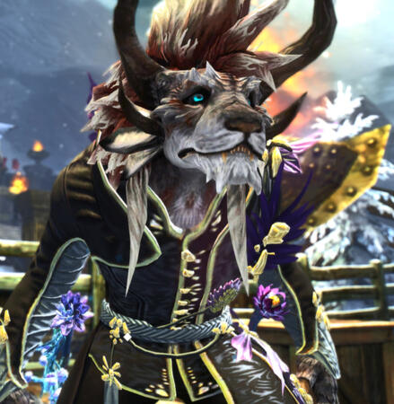 Venarah Varius, "Lilac Bloom" - An adept Mesmer, one would be hard pressed to find somebody more genuine and kind than Ven. He can always be found smiling, though harbors a deep, hidden sadness.