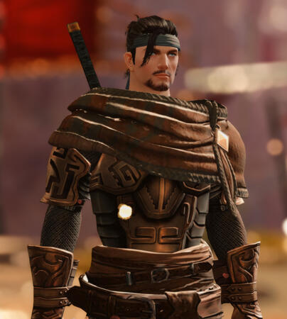 Drake Kaldun, "Wandering Bladesworn" - Canthan swordsman and reluctant leader of the crew, Drake lives for the fight, and strives to walk the path of a true warrior.