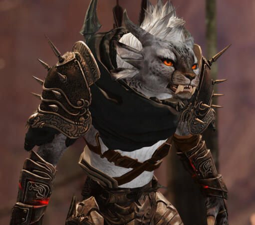 Senika, "Mist Stalker" - A hardened and experienced traveler of the Mists, Senika is a proficient revenant with connections in Tyria and beyond. With a penchant for charm, she is quick to makes friends and holds deep loyalty for those she considers family.